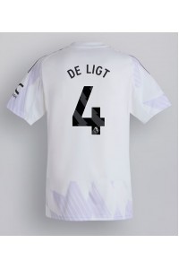 Fotbalové Dres Manchester United Matthijs de Ligt #4 Venkovní Oblečení 2025-26 Krátký Rukáv